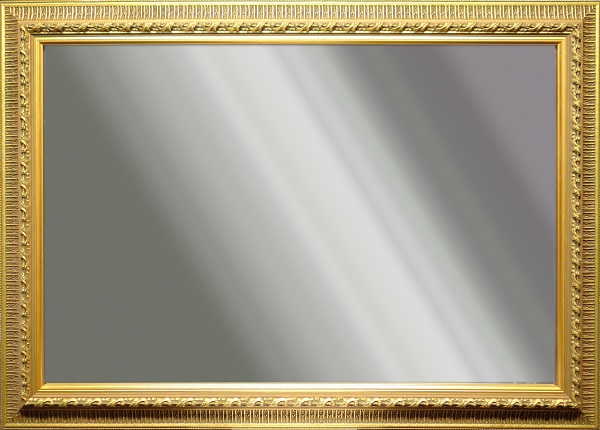 Picture of Mirror by unknown artist with 3-1/4-inch gold antique frame