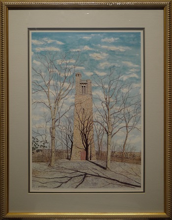 Picture of Bowman's Tower by James Redding with 1-inch pewter frame