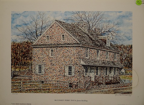 Unframed picture of McConkey Ferry Inn by James Redding