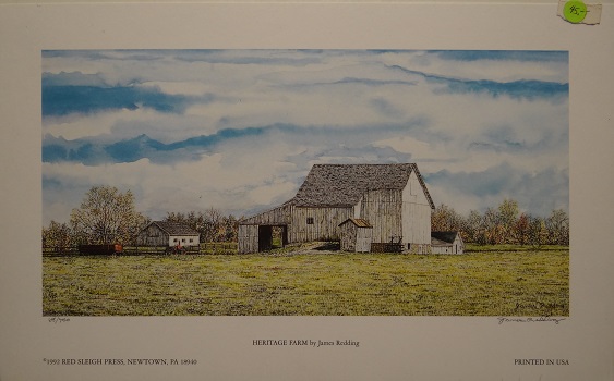 Unframed picture of Heritage Farm by James Redding