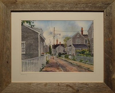 Picture of Nantucket Grey (Item # 5005) by Fred Bees with 2-1/4-inch barnwood frame