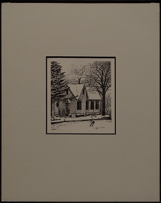 Picture of Lake Afton by William Double with 1/16-inch black frame