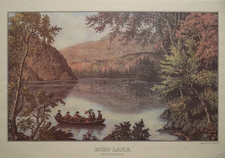 Unframed picture of Echo Lake by Currier and Ives