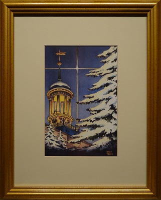 Picture of Star of Bethlehem (Item # 3003) by Fred Bees with 1-1/4-inch gold antique frame