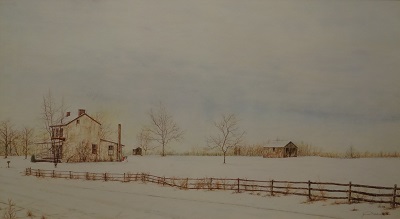Unframed picture of Winter Wash by James Redding
