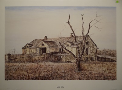 Unframed picture of Blue Ball by James Redding