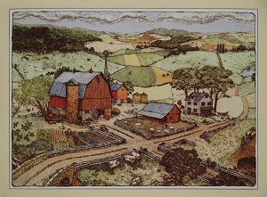 Unframed picture of Untitled by Country Artist