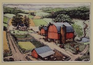 Unframed picture of Untitled by Country Artist