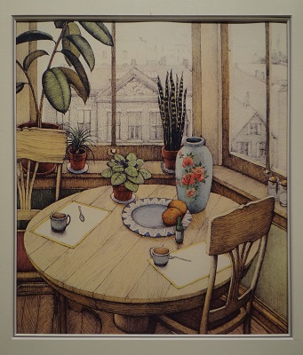 Unframed picture of (Kitchen Table) by Country Artist