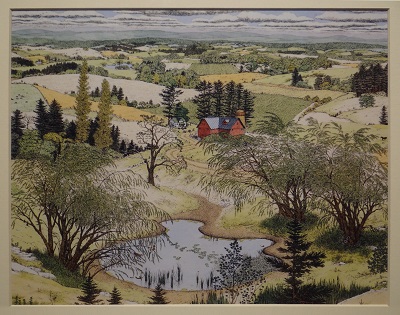 Unframed picture of (Summer Willows) by Country Artist