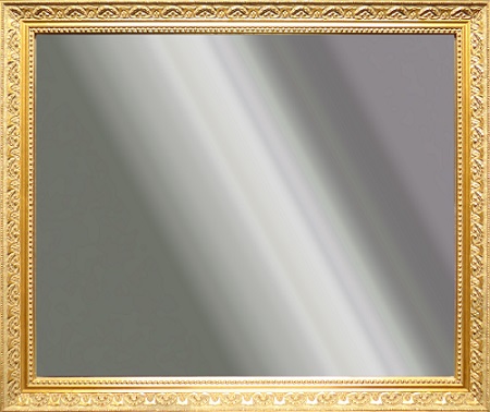 Picture of Mirror by unknown artist with 1-1/2-inch gold frame