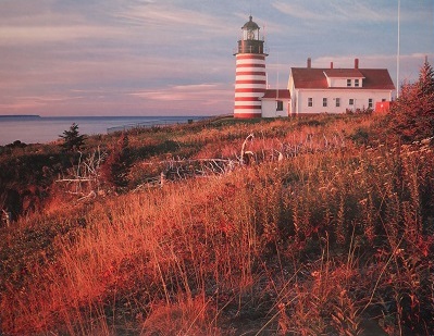 Unframed picture of (West Quoddy Head Lighthouse) by unknown artist