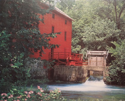 Unframed picture of (Red Mill) by unknown artist