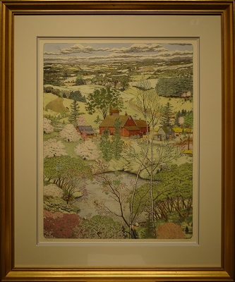 Picture of An Early Spring by Hunt Wulkowicz with 1-1/2-inch gold antique frame