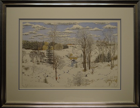 Picture of Winter Solstice by Hunt Wulkowicz with 1-inch silver frame