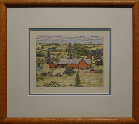 Picture of Early Summer by Hunt Wulkowicz with 3/4-inch oak frame