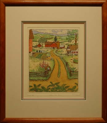 Picture of William's Road - Summer by Hunt Wulkowicz with 3/4-inch cherry frame