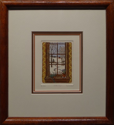 Picture of Winter View by Hunt Wulkowicz with 3/4-inch mahogany frame