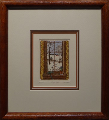 Picture of Winter View by Hunt Wulkowicz with 3/4-inch mahogany frame
