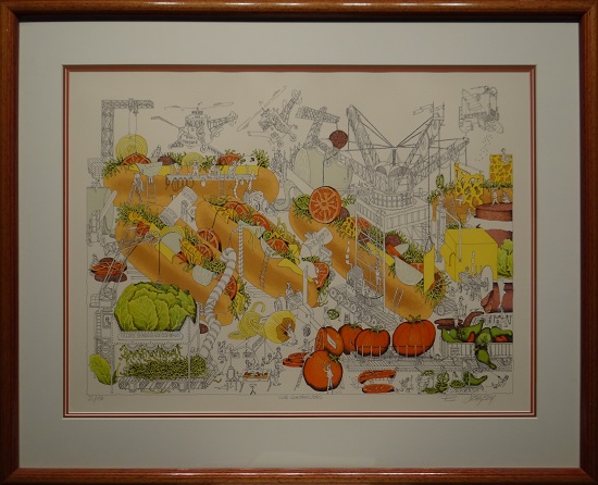 Picture of Sub Contractors by Bruce Johnson with 1-inch laminate frame