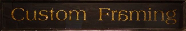Picture of (Custom Framing Sign) by unknown artist with 1-inch black frame